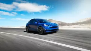 Póster fotográfico impreso decoración pared alta resolución Tesla modelo Y 2020 - Imagen 1 de 1