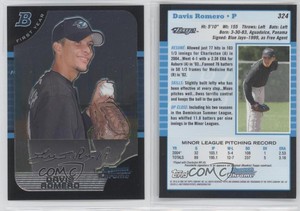 2005 Bowman Chrome First Year Davis Romero #324 Rookie RC