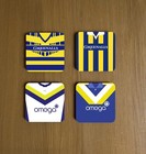 WARRINGTON WOLVES RUGBY LEAGUE RETRO KIT COASTERS PACK OF 4