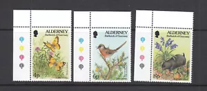 Definitives 8p 6p 4p GB Guernsey Alderney MNH 1994 (144223) - Bild 1 von 1