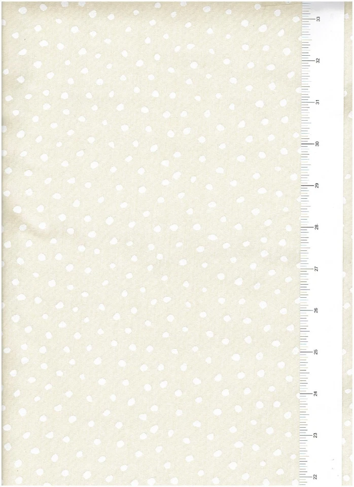 Tela de algodón bronceada claro con acolchadores de puntos blancos 7,2 yardas #226 Foto 1 de 1