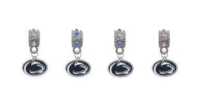 Penn State Nittany Lions European Rhinestone Gem Charm Bracelet Bead Pendant - Picture 1 of 1