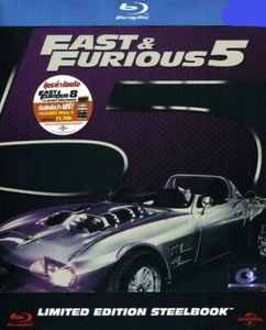 Fast & Furious 5 (Blu-Ray Region-Free) Limited Steelbook, Paul Walker - Picture 1 of 3