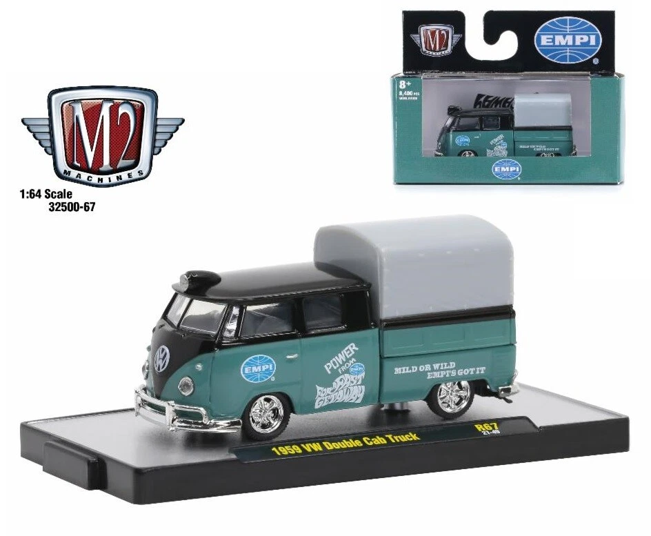 1:64 M2 Machines *AUTO-SHOWS 67* Black EMPI 1959 VW Double Cab Pickup NIP - Image 1 of 1