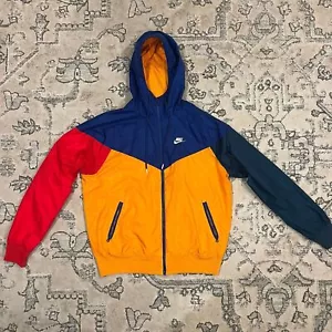 Chaqueta Nike Sportswear Windrunner Multicolor Naranja Azul Rojo Azul Marino Nylon Pequeña - Imagen 1 de 7