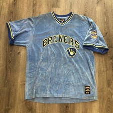 Milwaukee Brewers Cooperstown Collection GIII 1982 WS MLB Jersey Size Men’s XL