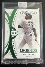 2022 FLAWLESS TONY GWYNN LEGENDS DUAL EMERALD PADRES #4/5 ENCASED