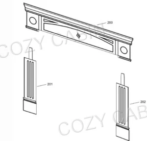 Regency - Hampton Face Plate Metallic Black Regular - 300-921 - Bild 1 von 1