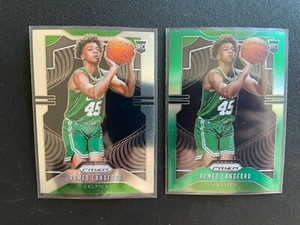 2 lot ROMEO LANGFORD 2019-20 Panini Prizm Green Refractor & Base RC SP 260 Spurs