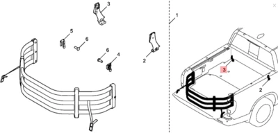 Honda 08L26-T6Z-10004 Front, LH Bracket 2017-2025 Ridgeline New, Genuine — 第 1/2 张图片