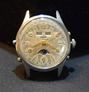 RARE Enicar Felsa Ref. 132AaC Triple-Calendar Moonphase 1950s Automatic SERVICED - Picture 1 of 11