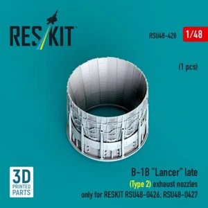 Boquilla de escape ResKit 1/48 B-1B "Lancer" (tarde - tipo 2) (1 pieza) solo para RESKIT - Imagen 1 de 3