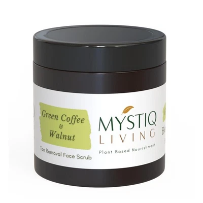 Mystiq Living Green Coffee And Walnut Face Scrub For Men And Women 100g - Image 1 of 4