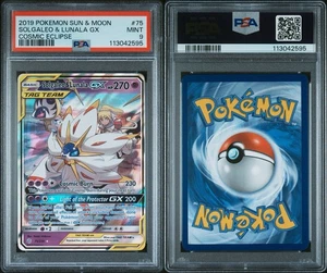 2019 Pokemon Solgaleo & Lunala GX 75/236 SM-Cosmic Eclipse Holo PSA 9 MINT - Bild 1 von 2