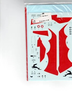 DECALS TORNADO "RED DEVIL " ZOTZ SCALA 1/48 - Immagine 1 di 2