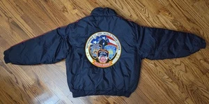 Vintage WORLD TRADE 911 Bomber Jacket Patches Police Fire Port Authority - Picture 1 of 8