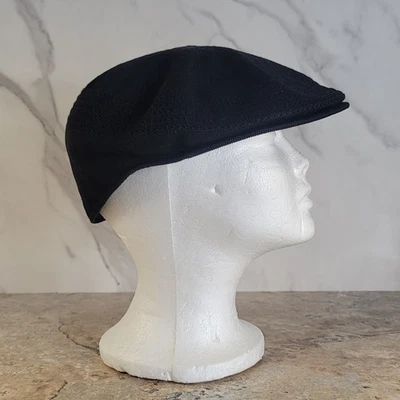 VINTGE KANGOL TROPIC 504 VENTAIR ЧЕРНЫЙ ТАКСИСТ ШЛЯПА РАЗМЕР БОЛЬШОЙ - Изображение 1 из 4