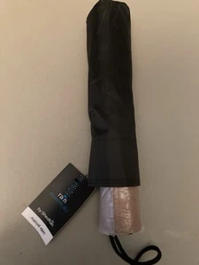 Rain Essentials by ShedRain Manual Open Umbrella Compact Black w/wood handle NWT - Picture 1 of 3