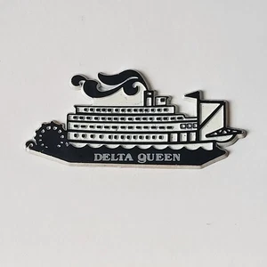 Vintage Delta Queen Rubber Fridge Magnet New Orleans Nola State Souvenir Travel - Picture 1 of 6