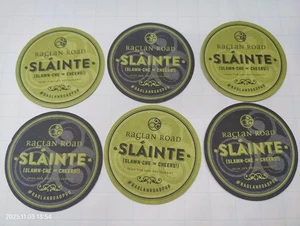 Posavasos de cartón irlandeses Slainte Raglan Irish Pub 6pk - Imagen 1 de 2