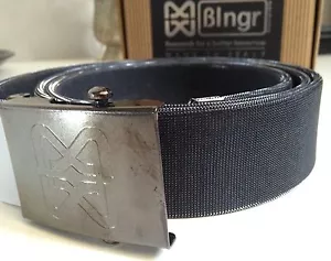 CINTURA ARTIGIANALE MADE IN ITALY COLORE ARGENTO SCURO HAND MADE TRENDY BELT - Foto 1 di 2