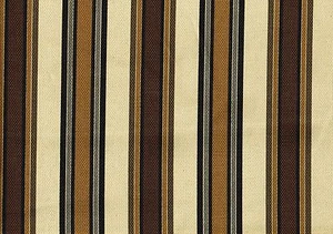 Designer Fabric Morgan Desert Basket Brown Tan Beige Gray Striped Drapery - Picture 1 of 2