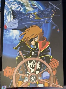 SPACE PIRATE CAPTAIN HARLOCK Poster Print Animation Manga Art Vintage movie Cpt. - Picture 1 of 2