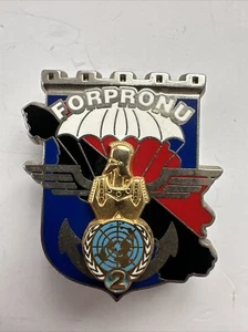 17° Régiment de Génie Para, FORPRONU, 2° séjour, 2 sur bleu, Bouss, matriculé - Picture 1 of 2