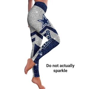 NfL Dallas Cowboys Speckled leggings Yoga Gym pants Spandex Sizes S - XL New