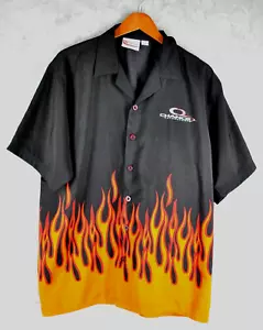 Dale Earnhardt Jr Shirt Mens M Black Flames Short Sleeve Nascar #8 Chase Camp - Picture 1 of 12