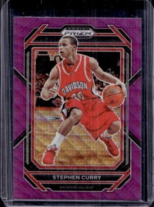 2023-24 Prizm Draft Stephen Curry Purple Wave Prizm #53 Warriors