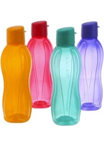 3xTupperware Eco Sport Water Bottle 1L Flip Top,Green,Pink& Yellow, USA Seller - Picture 1 of 2