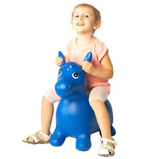 Kids Inflatable Bouncer Horse Baby Indoors Garden Bouncing Seat Toy