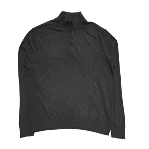 Michael Kors Grey High Neck Tight Knit Wool Jumper Uk Men's Size XL L612 - Picture 1 of 6