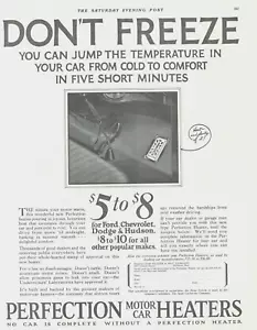1926 MOTOR CAR HEATER automobile antique PRINT AD Ford Chevrolet - Picture 1 of 1