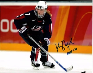 KRISSY WENDELL POHL INSCRIBED "HHOF 24" USA 8X10 AUTOGRAPHED SIGNED PHOTO COA - Picture 1 of 1