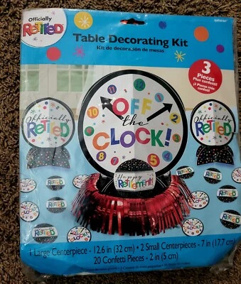 Officially Retired Retirement Party Table Decorating Kit! - Image 1 of 2