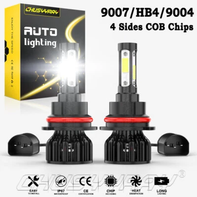 LED Headlights High Low Bulbs Conversion Kit for 1993-1998 Jeep Grand Cherokee - Image 1 of 4