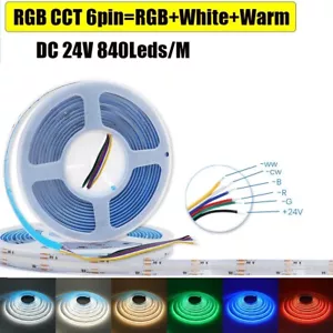 Addressable RGBCCT COB LED Strip Smart Ambient Lighting For Home & Commercial - Picture 1 of 11