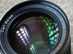 Zeiss Contax 100mm F2 T* Planar AE =Pro Prime 2/100 =Fast f2.0 =West Germany - Picture 1 of 15