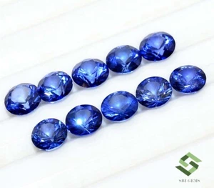 5 mm Natural Blue Sapphire Round Cut 2 Quality Lot 10 Pcs Calibrated Loose Gems - Picture 1 of 15