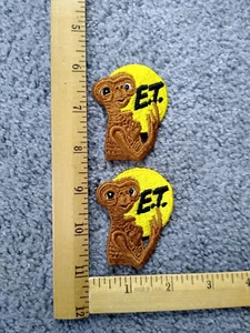 LOT OF 2 RARE ET EXTRA TERRESTRIAL SPACE ALIEN UFO PATCHES  free shipping - Picture 1 of 2