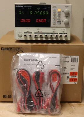 GW Instek GPD-4303S DC Power Supply, 4-Output, 2x 30V/3A, 5V/1A, 5-10V/1-3A NEW - Image 1 of 4