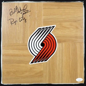 Bill Schönely Portland Trail Blazers signiert 12x12 Diele JSA authentifiziert - Bild 1 von 2