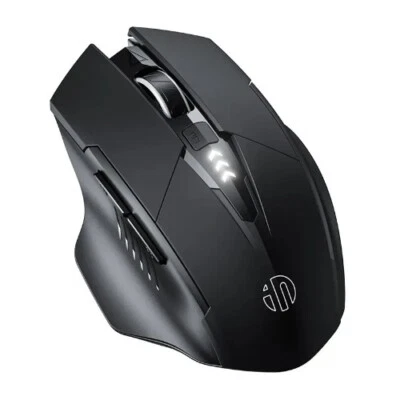 2.4G Wireless Mouse 500mAh Ergonomic Rechargeable Power Display Silent Laptop - Image 1 of 4