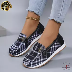 Zapatos Tenis Negros Deportivos Para Mujer Zapatillas Deportiva de Moda Calzado - Picture 1 of 9