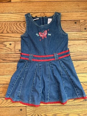 Vestido vaquero Sweet Girls talla 6 Y2k rojo mariposa Foto 1 de 4
