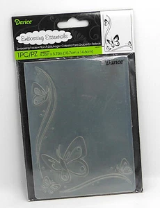 Retired Darice BUTTERFLIES IN CORNER Insects Bugs Embossing Folder - Picture 1 of 2