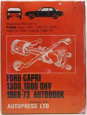 Ford Capri 1300, 1600 OHV / 1968 A 1973 / Autobook Autopress Manuale - Usato - Immagine 1 di 4