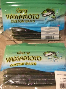 20 Yamamoto Fishing Baits 5" Senko Worms 9-10-329 Watermelon Purple Flake - Picture 1 of 4